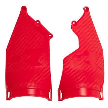 Rep. Triple Clamp Protectors 20-24 Beta Red, For Enduro Headlight, Rtech R-PRTPIARS0020