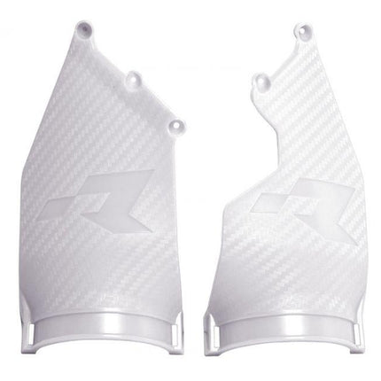Rep. Triple Clamp Protectors 20-24 Beta White, For Enduro Headlight, Rtech R-PRTPIABN0020