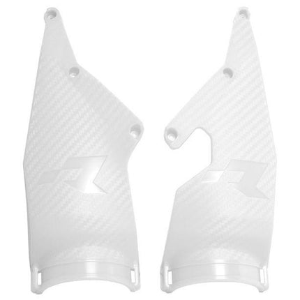 Rep. Triple Clamp Protectors 20-24 Beta White, For MX Number Plate, Rtech R-PRTPIABN0021