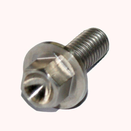 Titanium GR5 Bolt M8 x 20mm Each, Flange OD: 17mm / Hex Size: 10mm, /