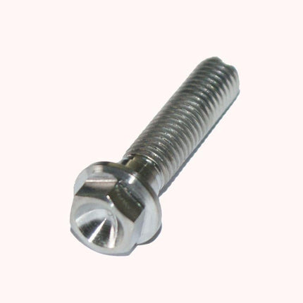 Titanium GR5 Bolt M8 x 35mm Each, Flange OD: 14mm / Hex Size: 10mm, /