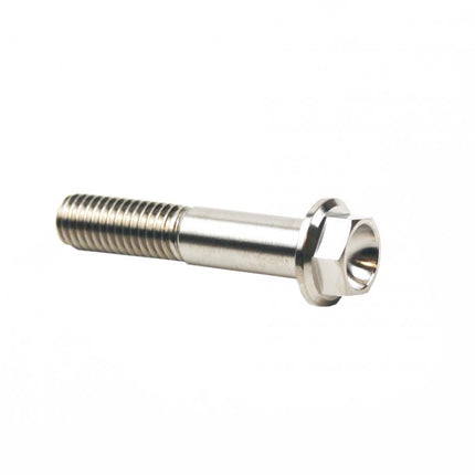 Titanium GR5 Bolt M8 x 40mm Each, Flange OD: 14mm / Hex Size: 10mm, /