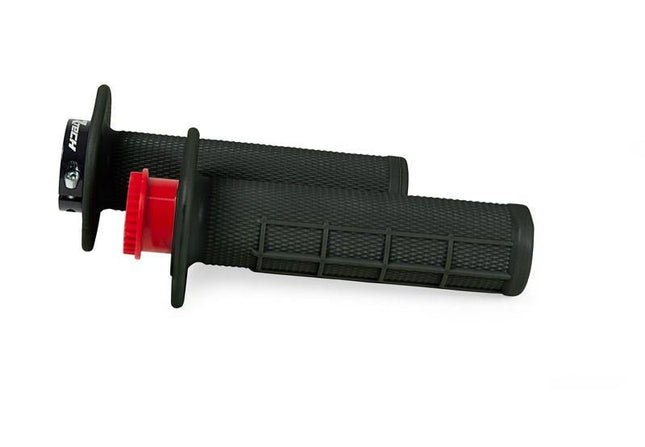 Rtech Lock On Grip Set Beta, Half Waffle Grip Black, R-MPRNRBETA21