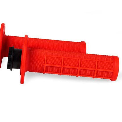 Rtech Lock On Grip Set Beta, Half Waffle Grip Red, R-MPRRFBETA21