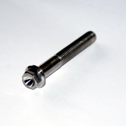 Titanium GR5 Bolt M8 x 60mm Each, Flange OD: 14mm / Hex Size: 10mm, /