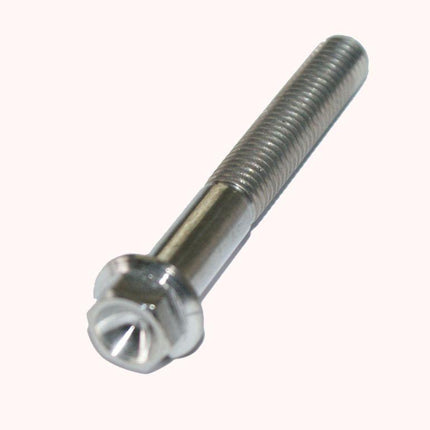 Titanium GR5 Bolt M8 x 60mm Each, Flange OD: 14mm / Hex Size: 10mm, /