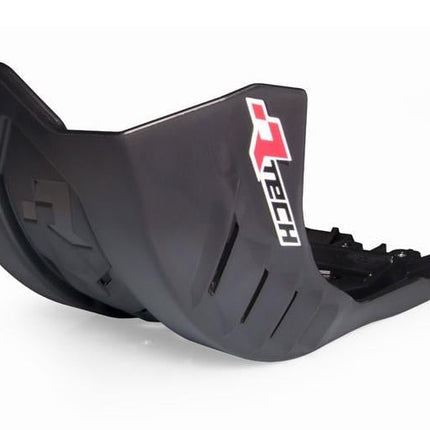 Plastic Skid Plate Kawasaki KX250/450, Rtech R-PMKX0NR0021, Plastic Engine Cover Black