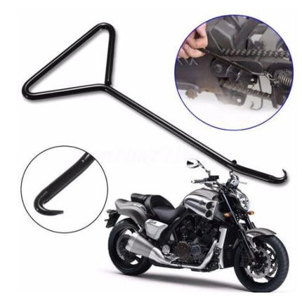 Spring Hook D-handle Puller Tool 175mm Stainless Steel Black Plated