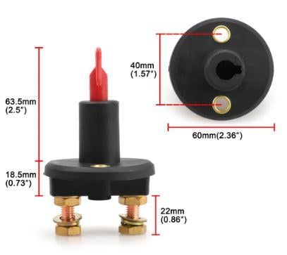 12V 300A Battery Isolation Kill Switch