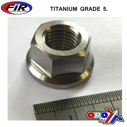 Titanium M10X1.25mm Flange Nut, Titanium Grade 5 / Each, Ref 83-577
