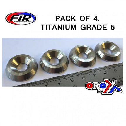 Titanium M8 Csk Washer PK4, Titanium Grade 5 / Pack Of 4