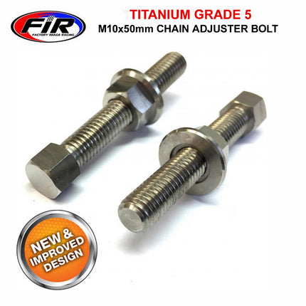 Chain Adjuster Bolt Nut M10x50, Titanium Grade 5 / Pack Of 2, / OEM P 50304040100