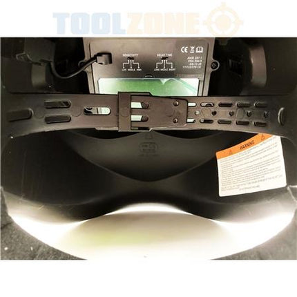 Auto Darkening Welders Helmet Blue Variable Control - Toolzone KDPWH010B
