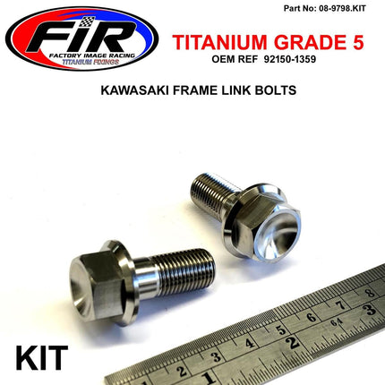 GR5 Frame Link Bolts KX500, 92150-1359 / Pack Of 2 / M12x27mm, KX 80 85 100 125 250 500 Kdx