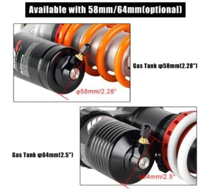 64mm Wp Rear Suspension Gas Valve 2016-2020 KTM Husqvarna