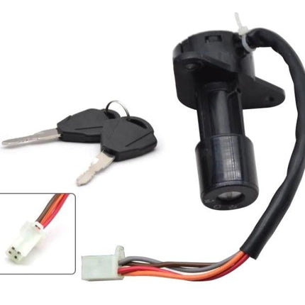 Ignition Switch 4 Wire Lock With 2 Keys, Suzuki GS125