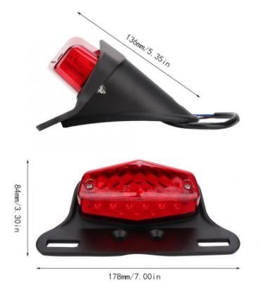 LED TAIL LIGHT AND BRACKET Aluminum