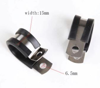 Cushion Tube Clamp Kit 52PCS 6-19mm Hose Brake & Clutch P-clips