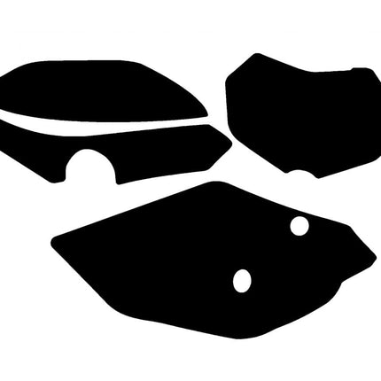 Tm 4-STROKE 450-530 Enduro 2022-25 Pre Cuts, Blackbird 3820/20 Black, Number Board Backgrounds
