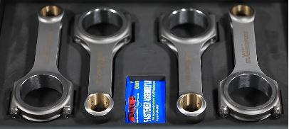 Connecting Rod Set 4 [D20mm Top Eye] 119.5mm 1300 Hayabusa 99-07, Suzuki Road 12160-24F02 12160-24F01, KPM002 CR-HAY-119.5B-18