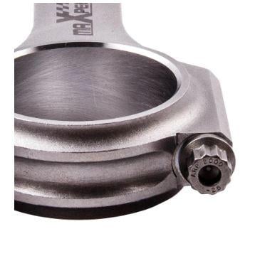Connecting Rod Set 4 [D20mm Top Eye] 119.5mm 1300 Hayabusa 99-07, Suzuki Road 12160-24F02 12160-24F01, KPM002 CR-HAY-119.5B-18