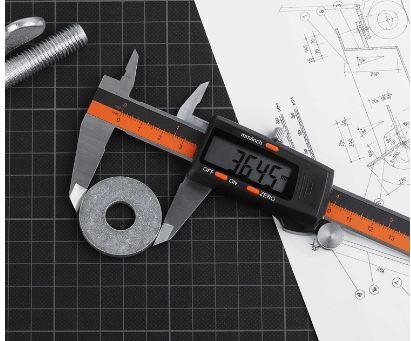 Digital Vernier Caliper With Lcd Display With Inch Mm Fraction Conversion 0.0005 Accuracy