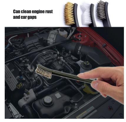 7 Pcs Detailing Cleaning Wire Brush & Nylon Pick Kit