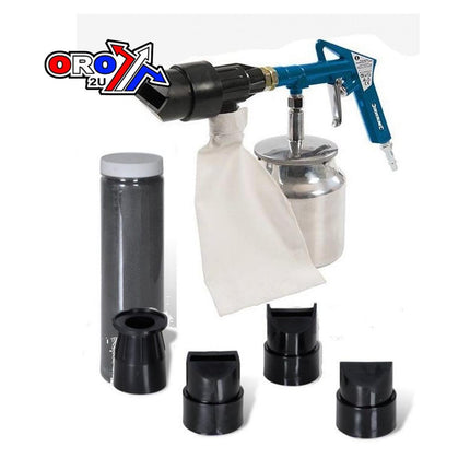 Sand Blaster Kit Recirculating, 6pce Kit 4 X Nozzles, 372673 / Sand Blasting Grit Media Shot Blasting