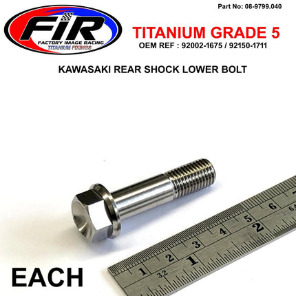 GR5 KX Lower Shock Bolt M10, 40mm / KX125 250 & 500 92002-1675 / 92150-1711