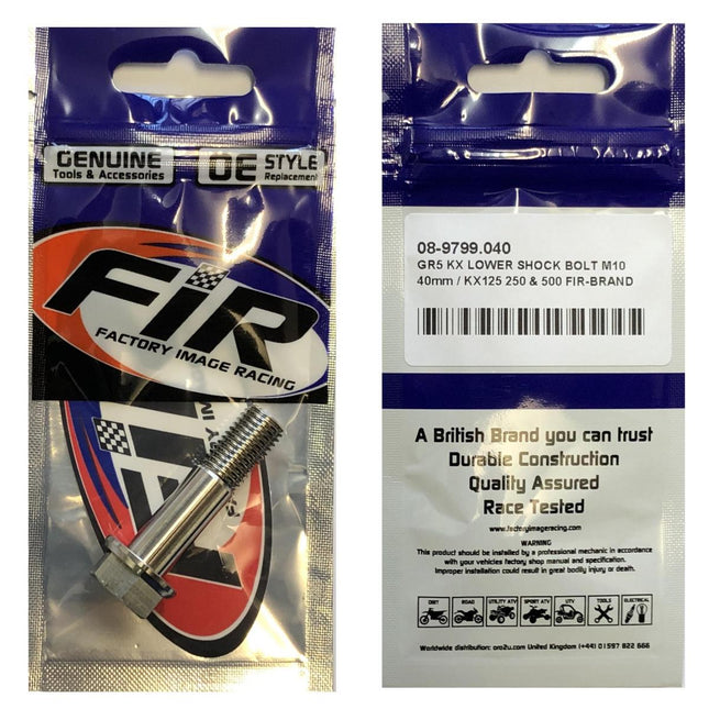 GR5 KX Lower Shock Bolt M10, 40mm / KX125 250 & 500 92002-1675 / 92150-1711