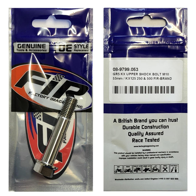 GR5 KX Upper Shock Bolt M10, 53mm / KX125 250 & 500 92002-1936