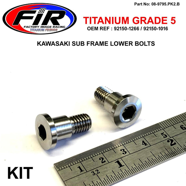GR5 Sub Frame Lower Bolt KX, Allen Step Bolt M8x19mm (SH9.98), 92150-1266 / 921501266 92150-1016