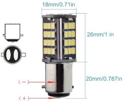 BULB LED 6V 15/15W HEADLIGHT Sold Each