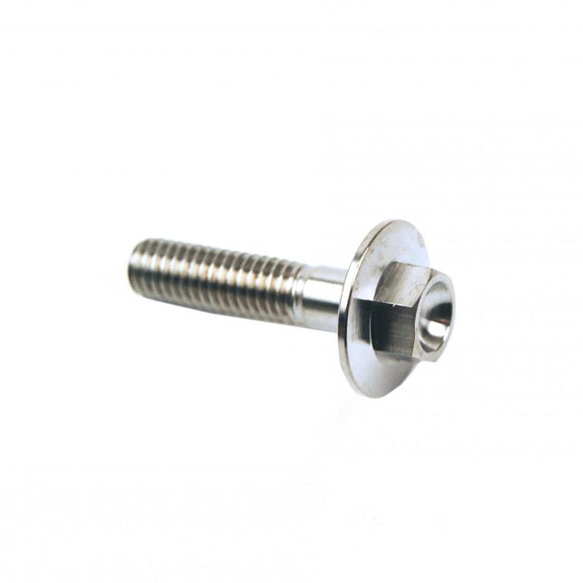 Titanium GR5 Bolt M6 x 25mm Each, Flange OD: 15.90mm / Hex Size: 8mm, / Panel Bolt Fixing Plastic