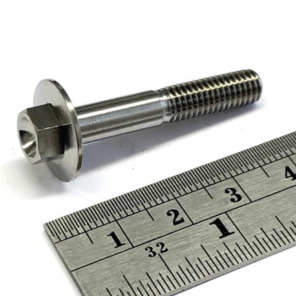 Titanium GR5 Bolt M6 x 35mm Each, Flange OD: 15.90mm / Hex Size: 8mm, / Panel Bolt Fixing Plastic