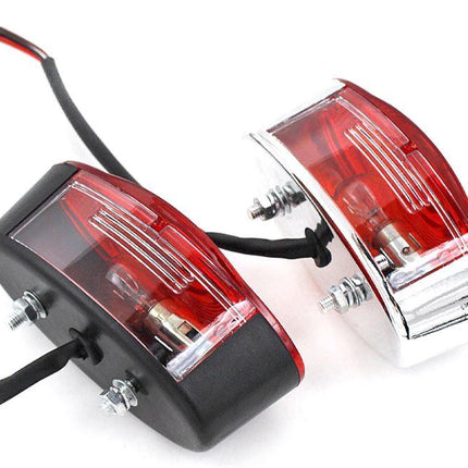 Tail Light 12V Case Black Universal