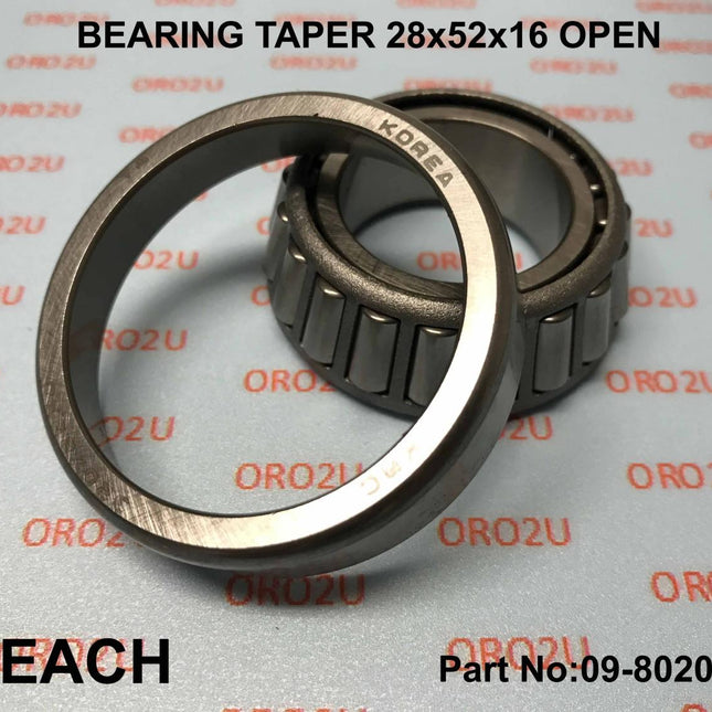 Bearing Taper 28x52x16 Open Kbc, 320/28XJ. 93332-00068, HI-CAP320/28JR, 99-3513 BEA147
