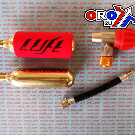 Emergency CO2 Tyre Inflation Kit With Adapter Valve