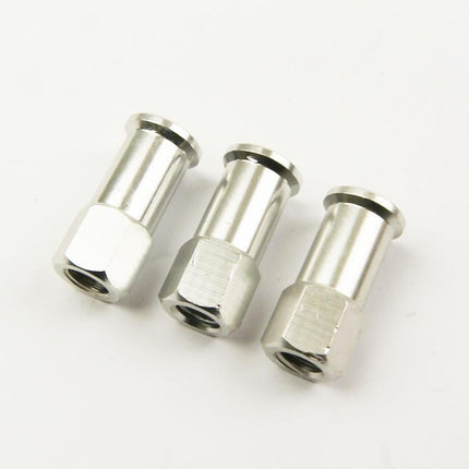 8mm Rim Lock Nuts PK/3 Silver