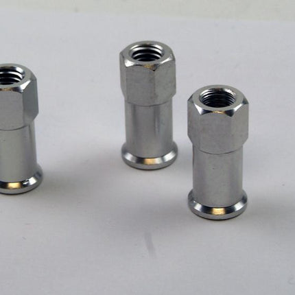 8mm Rim Lock Nuts PK/3 Silver