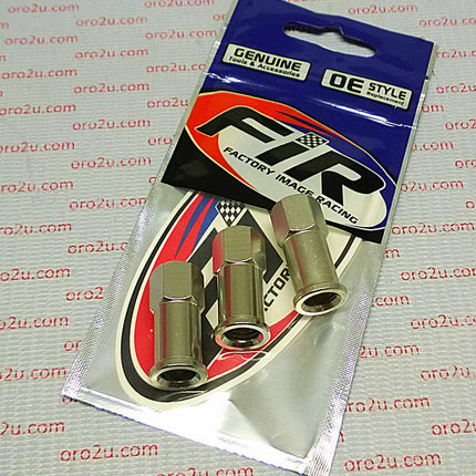 8mm Rim Lock Nuts PK/3 Silver