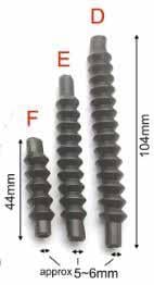 Control Cable Cover Type F Black [each]