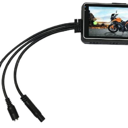 Motorcycle Dvr Dashcam Front Rear View Dual Camera