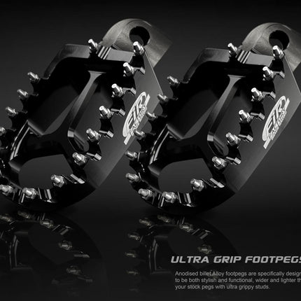 Foot Pegs Black Gasgas/husqvarna/ktm, FIR ASF-05, Cnc Alloy, 59003041250, 59003040250