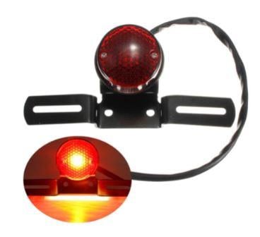 TAIL LIGHT RED LED Universal ROUND