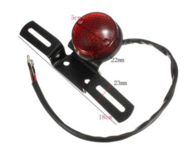 TAIL LIGHT RED LED Universal ROUND