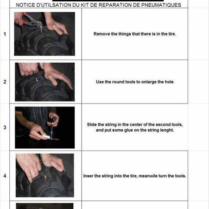 Tyre Repair String 100mm Long 5 Pcs