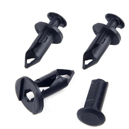 Plastic Centre Push Fender Clips Rivets PACK-10 8mmx15mmx23mm
