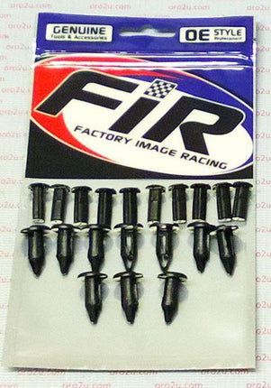 Plastic Centre Push Fender Clips Rivets PACK-10 8mmx15mmx23mm