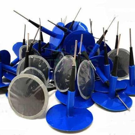 Ues 11-086.BOX24 Best price ........... TYRE REPAIR PATCH 50mm x 9mm, WAYCOM 007007 box/20 pcs, only sold in box.